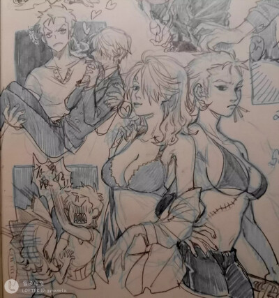索香,唐鳄,罗路,香巴,海贼王