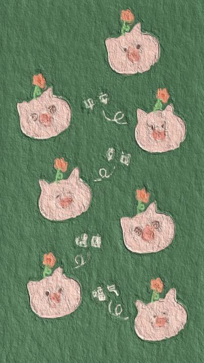 油画风可爱壁纸