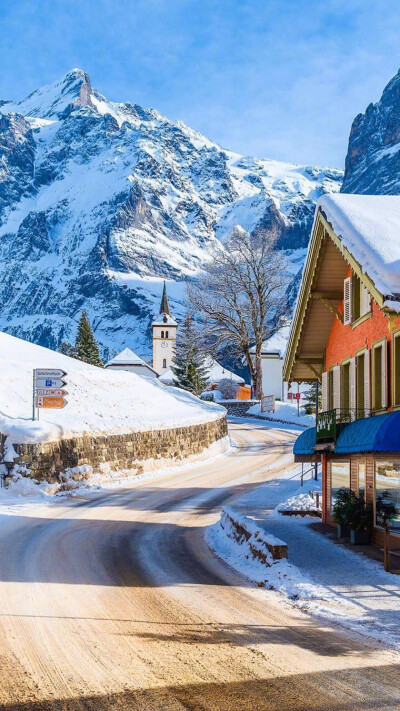 风景壁纸|瑞士|雪景