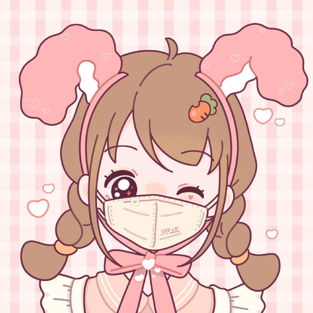情侣头像卡通可爱 来源@少女兔