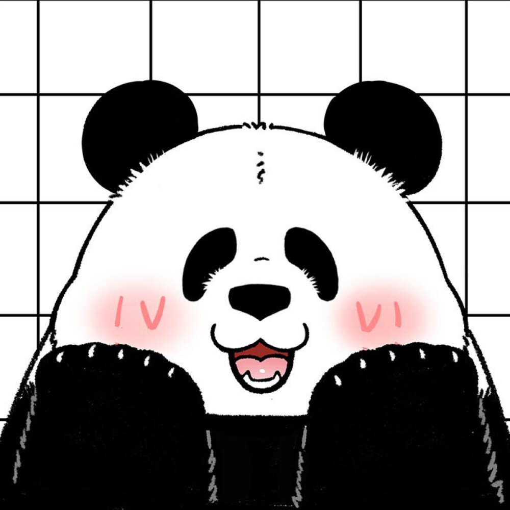 wb漫画无聊的冰块 熊猫可爱头像