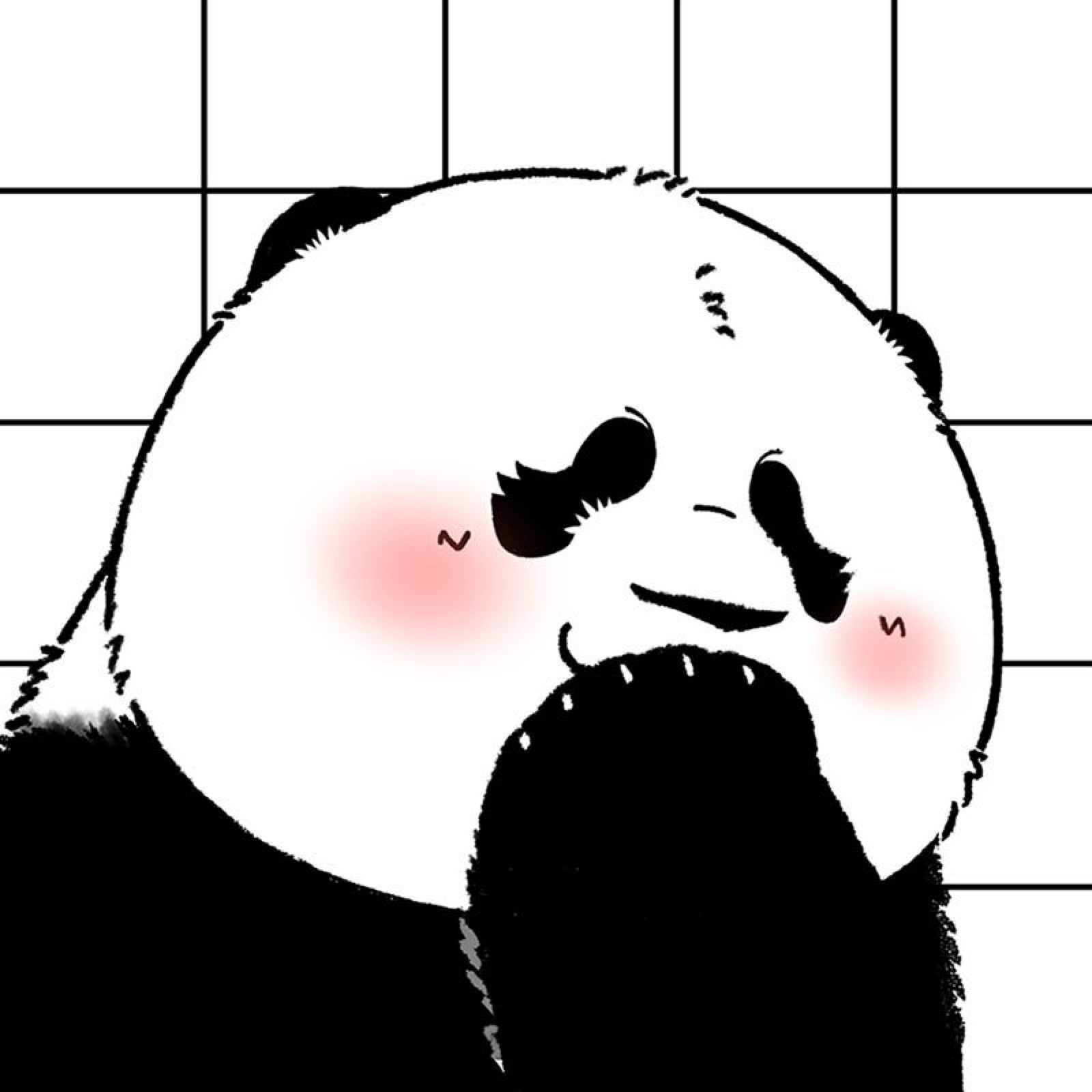wb漫画无聊的冰块 熊猫可爱头像