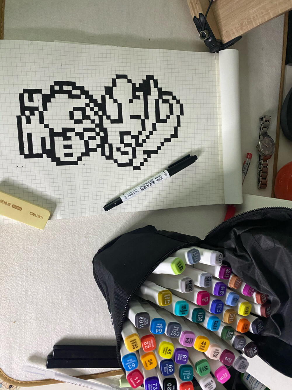 格子画