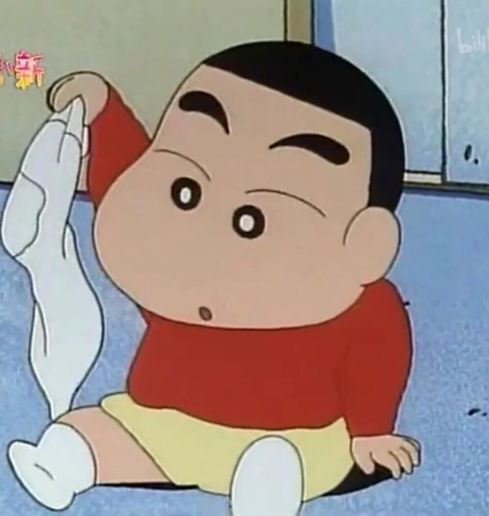 搞怪头像第一季的蜡笔小新画风真的太可爱啦