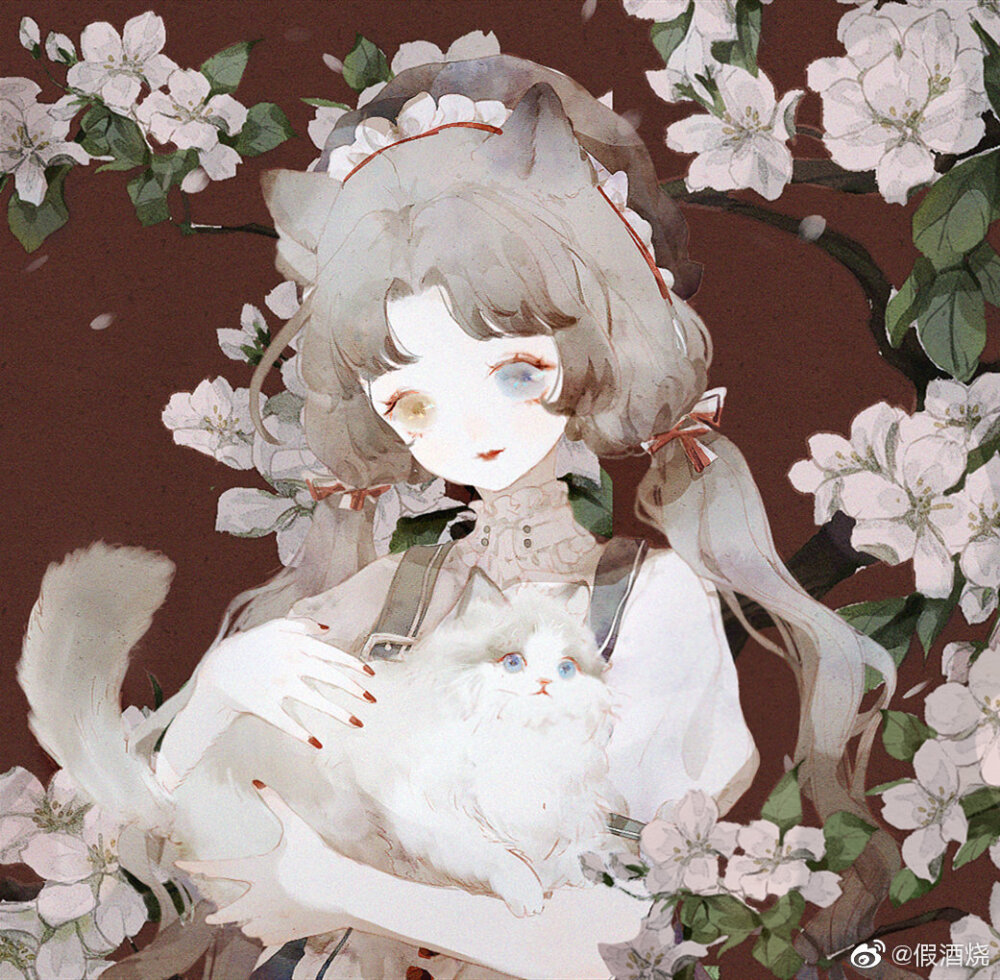 头像女,漫头女,闺蜜头像,唯美头像,插画