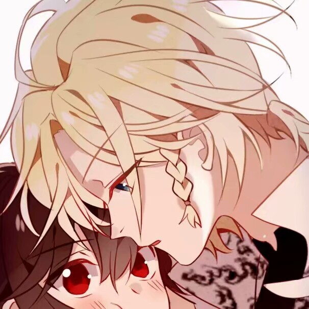 动漫情侣闺蜜百合头像