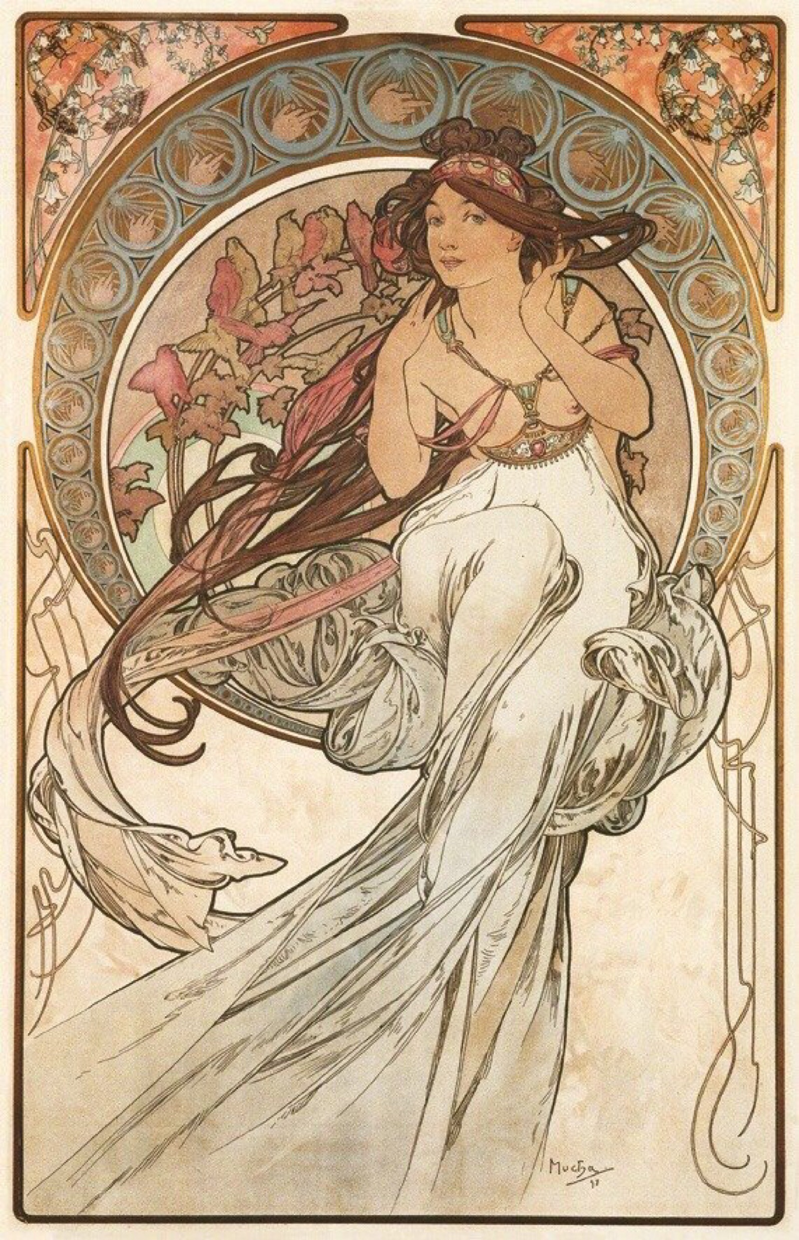 阿尔丰斯·穆夏 Alphonse Maria Mucha … - 高清图片，堆糖，美图壁纸兴趣社区