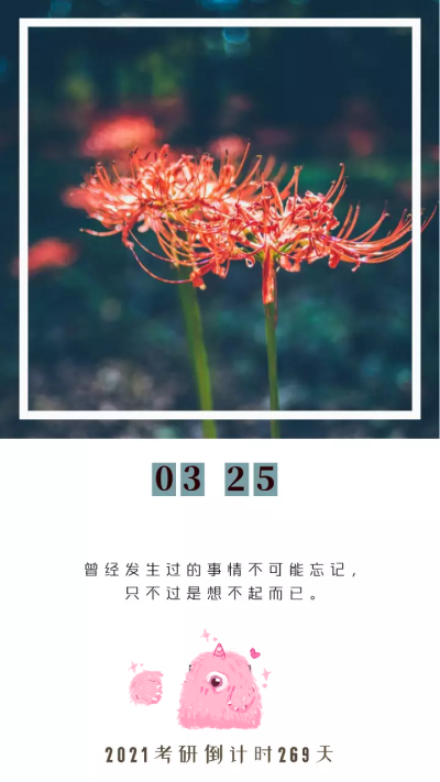 2021考研倒计时269天