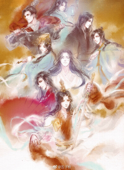 天官赐福 喜欢子析太太画的图