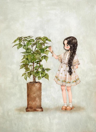 插画师 aeppol 的《森林女孩日记》 - 堆糖,美图壁纸