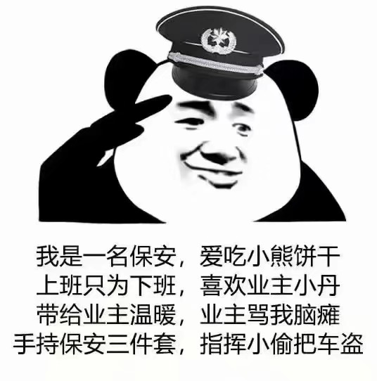 保安日记熊猫头 表情包