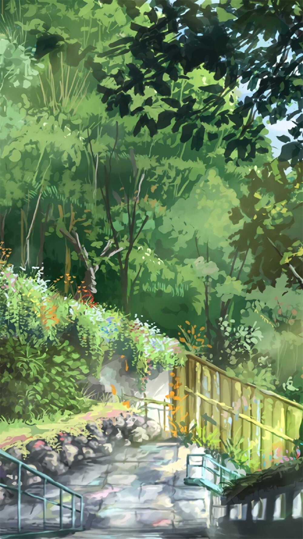 动漫场景 动漫壁纸 电脑壁纸 动漫场景绿色