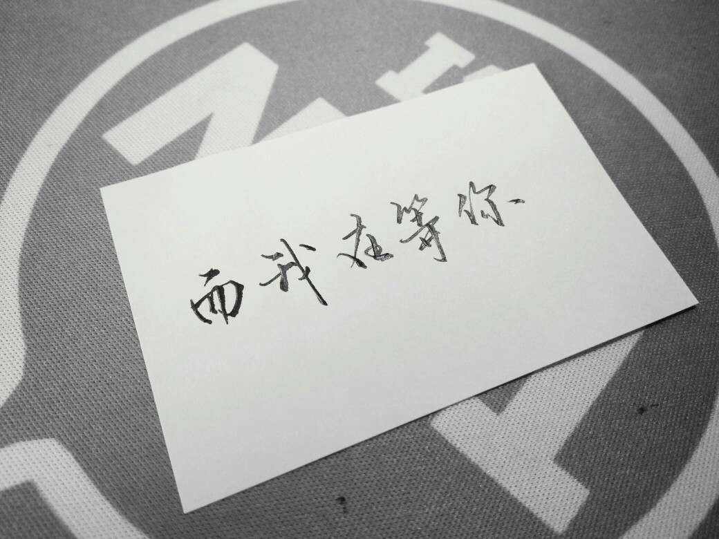字字入我心手写 黑白 文字记得余生我陪你走