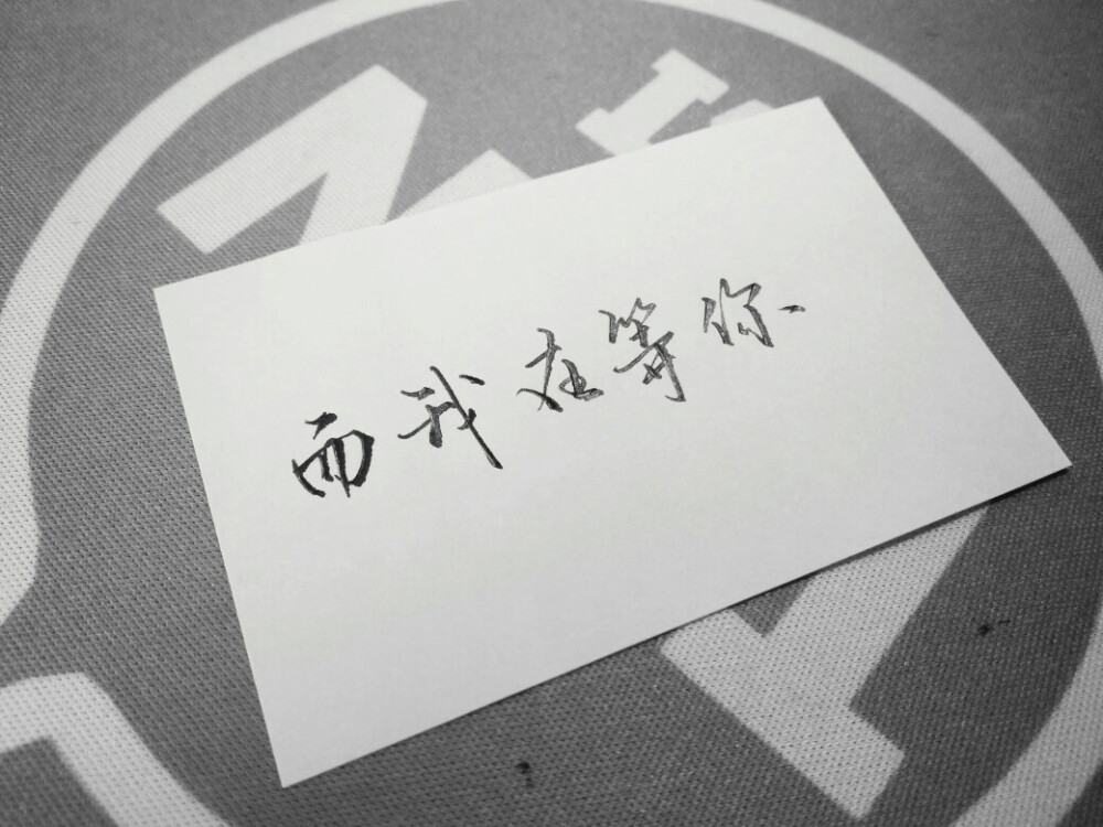 文字控#专辑.字字入我心手写 黑白 文字记得余生我陪你走