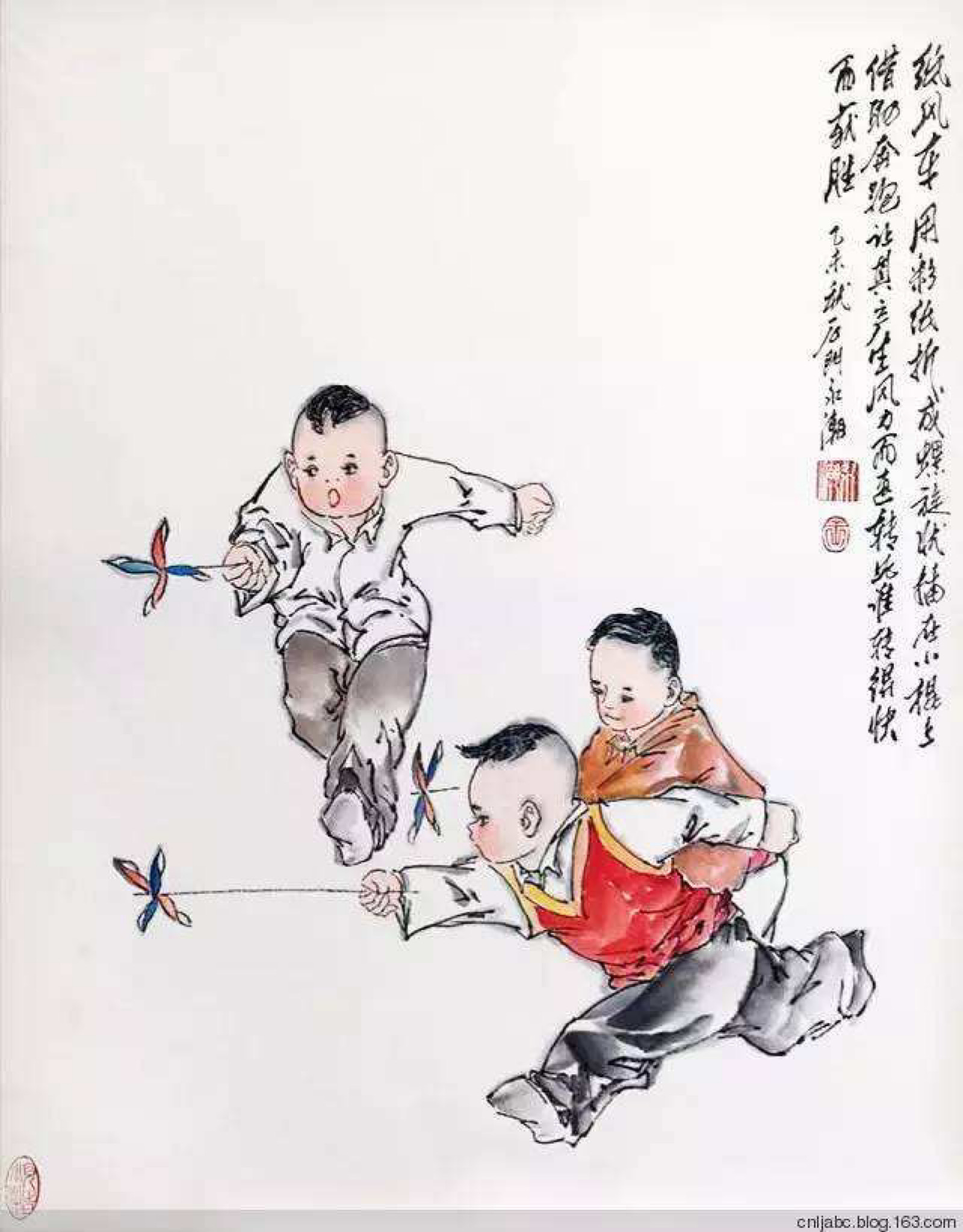 中国画童戏图