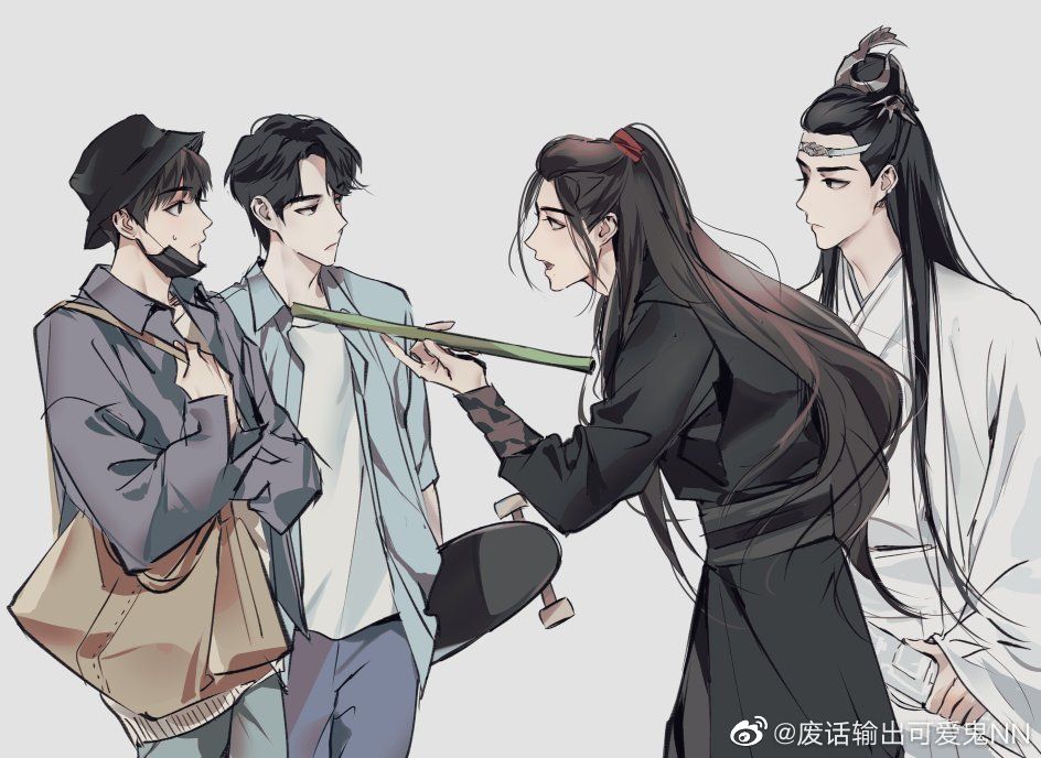 魔道祖师壁纸红衣少年蓝忘机魏无羡