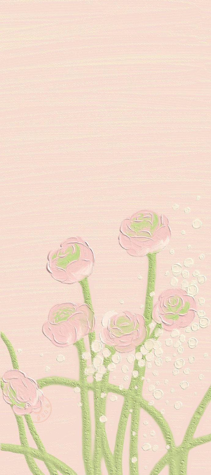 油画壁纸 花