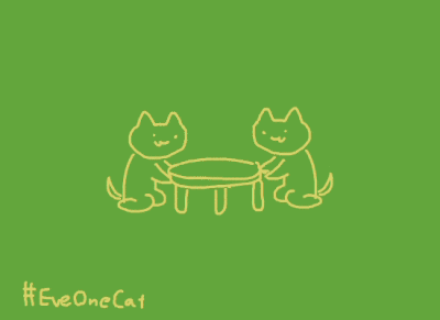 eveonecat 喵喵掀桌 gif动图沙雕可爱猫猫表情包