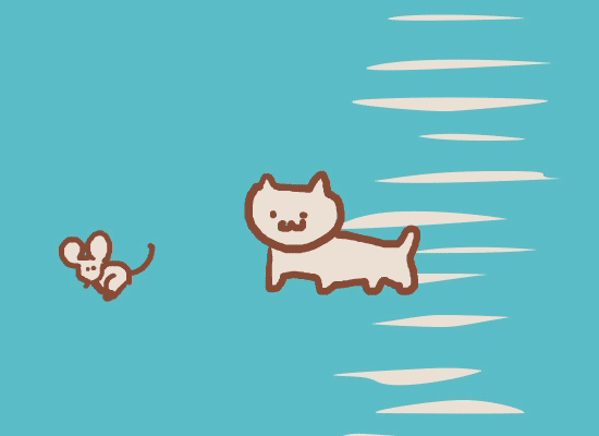 eveonecat 猫和老鼠 gif动图沙雕可爱猫猫表情包