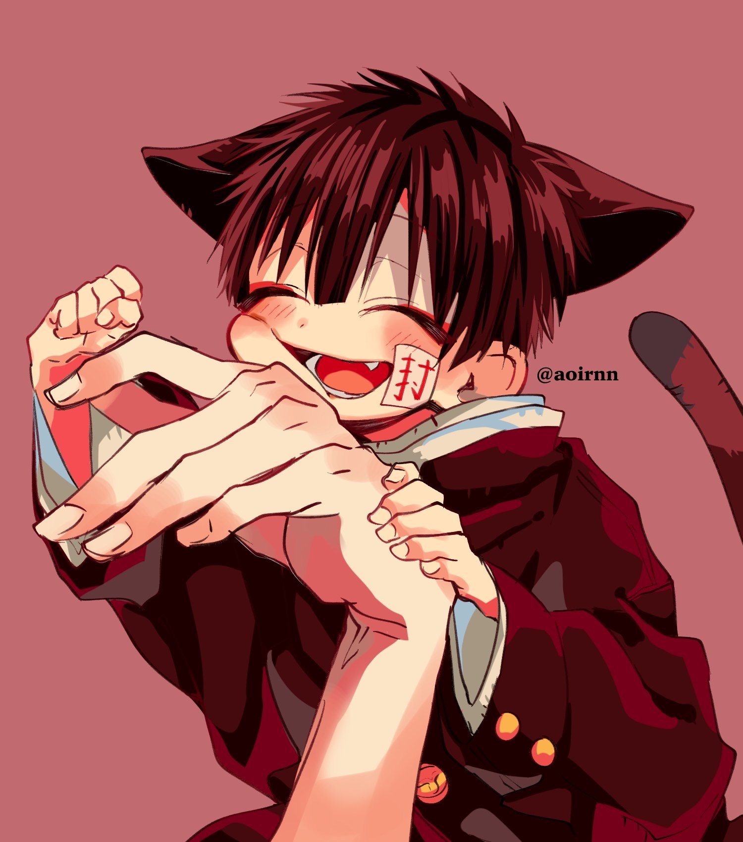 地缚少年花子君# 猫耳 柚木普&柚木司~ twi aoirnn