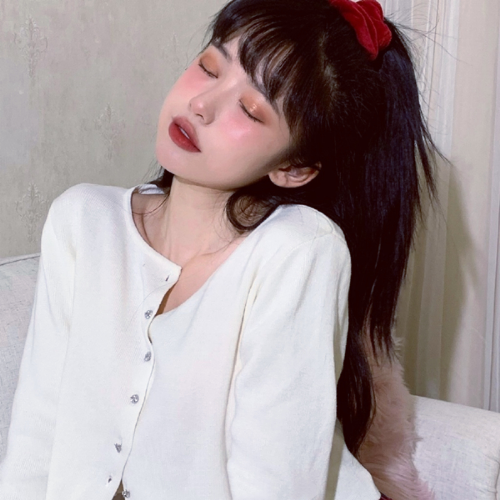ins女头/闺蜜头像 二传标注dt女孩林柚