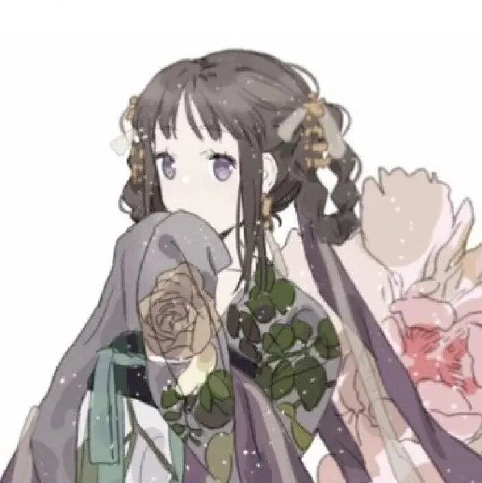 动漫闺蜜头像 橙池未蓝crystal