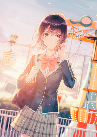 二次元妹子侧脸