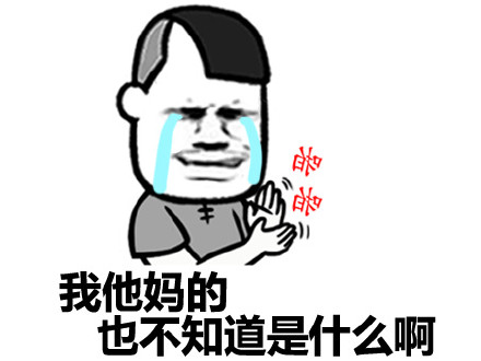 我他妈的也不知道是什么啊