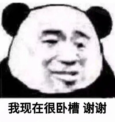 谢谢今日份熊猫头表情包/搞笑表情包/搞怪表情包/沙雕表情包/ cr