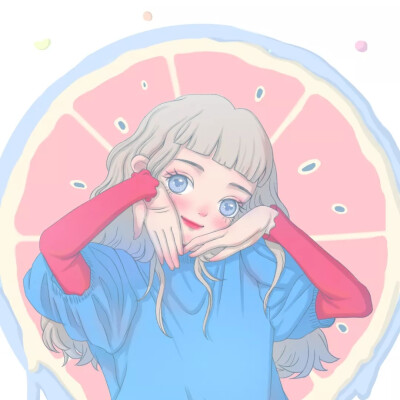 动漫拼接少女背景