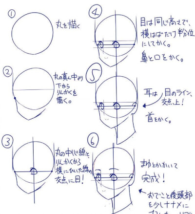 脸型绘画素材