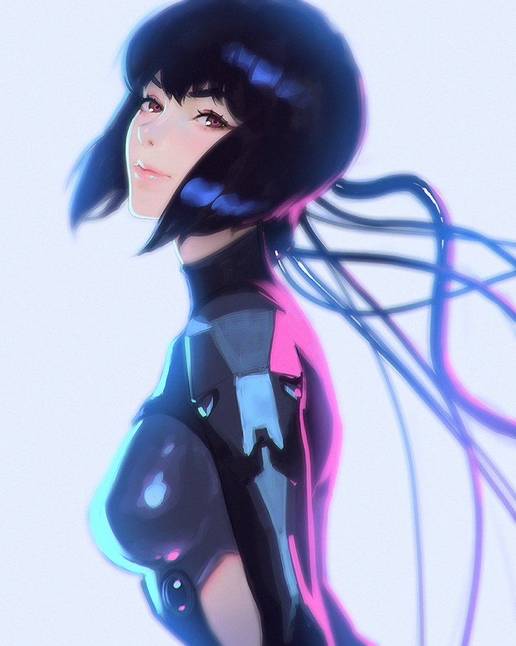 画师:ilya kuvshinov 攻壳机动队 草薙素子 - 堆糖,美