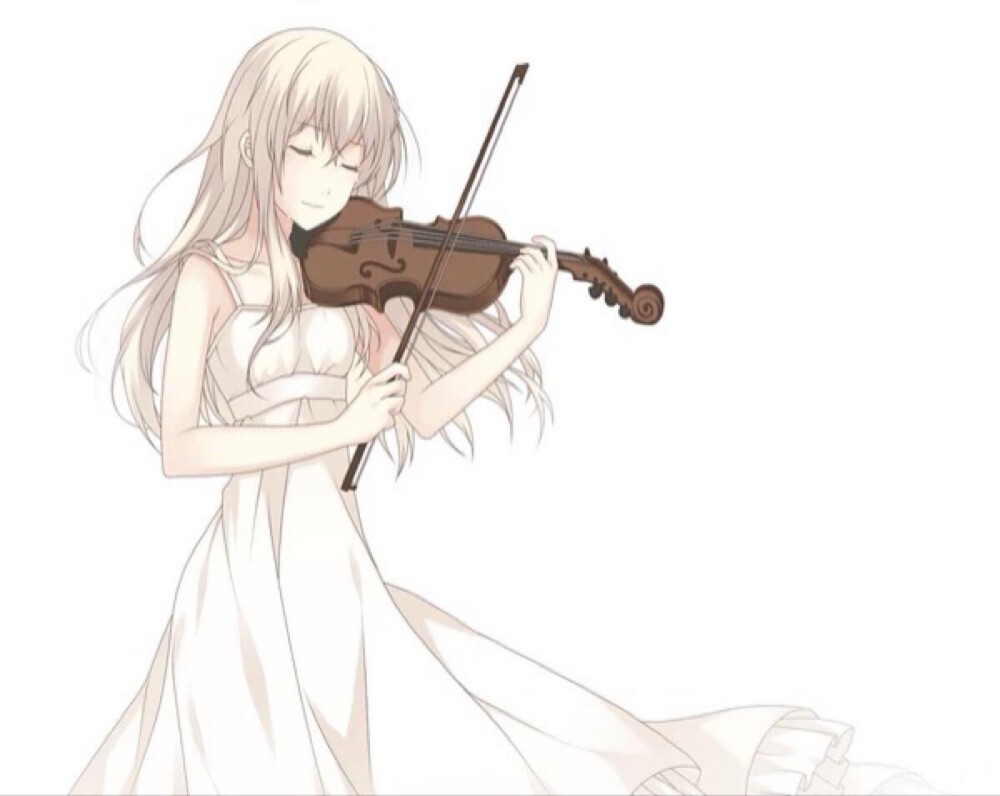小提琴少女,萌萌的少女心.么么哒爱你们