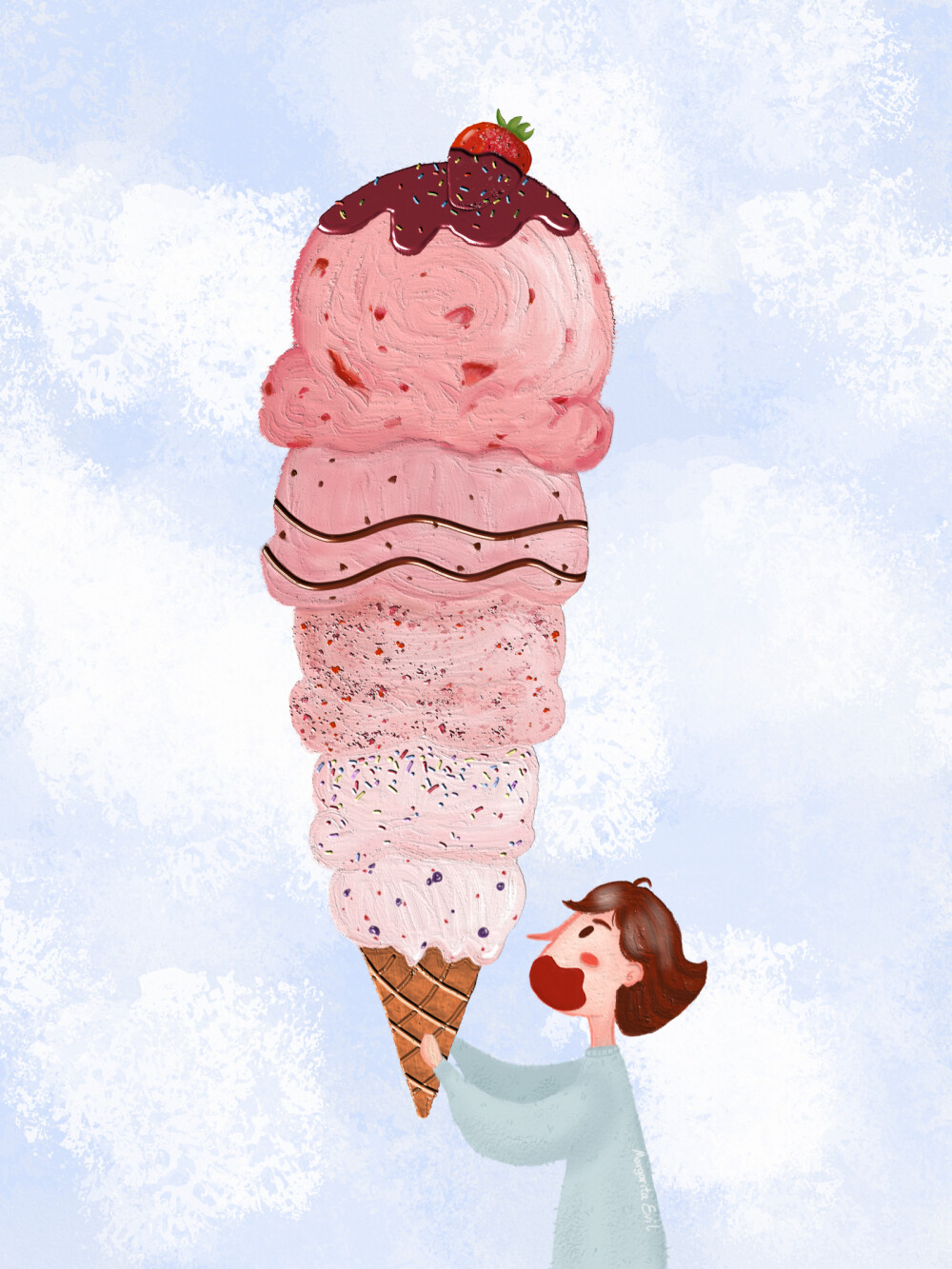 草莓冰淇淋淋淋