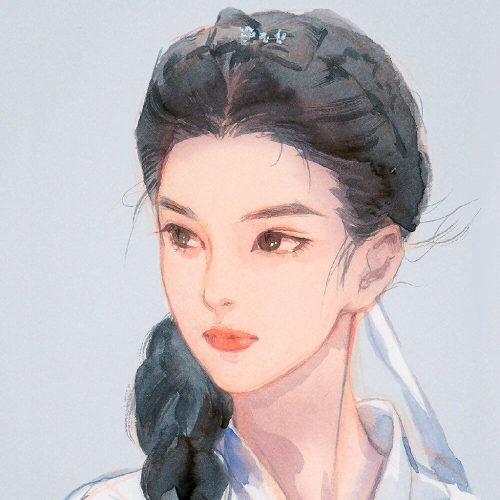 唯美板绘女头像小龙女