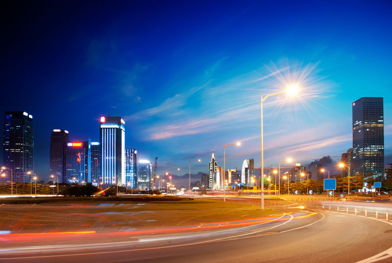 现代城市夜景-macw图片素材