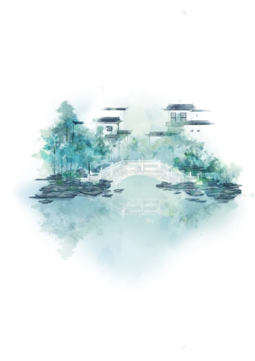 【染墨】手写素材/古风名片/文字背景 画师:爱画画的summer