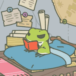 青蛙看书表情包