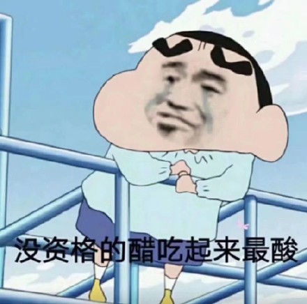 没资格的醋吃起来最酸(蜡笔小新流泪表情包)
