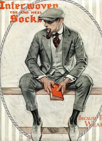 美国广告插画大师 j.c leyendecker 我真的爱死了这组复古素材