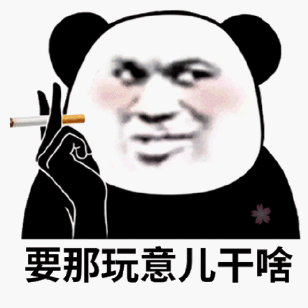 要那玩意儿干啥(熊猫头表情包)