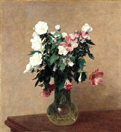 henri fantin-latour 花卉作品 亨利·方丹·拉图尔(henri fantin