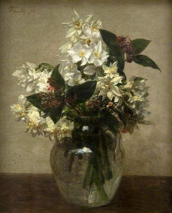 henri fantin-latour 花卉作品 亨利·方丹·拉图尔(henri fantin