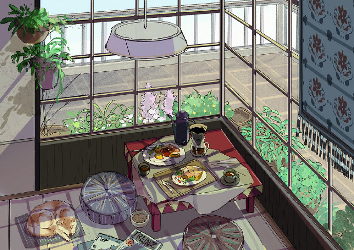 日常场景插画 画师:engawa