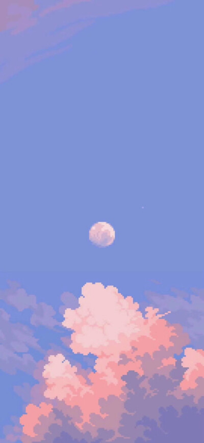 壁纸油画小清新风景少女心可爱