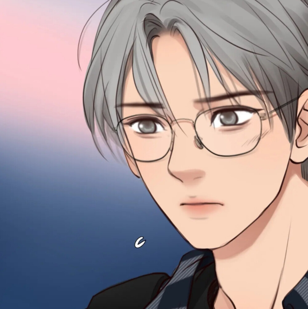 【高清】男头像 漫画 手绘 1st kiss