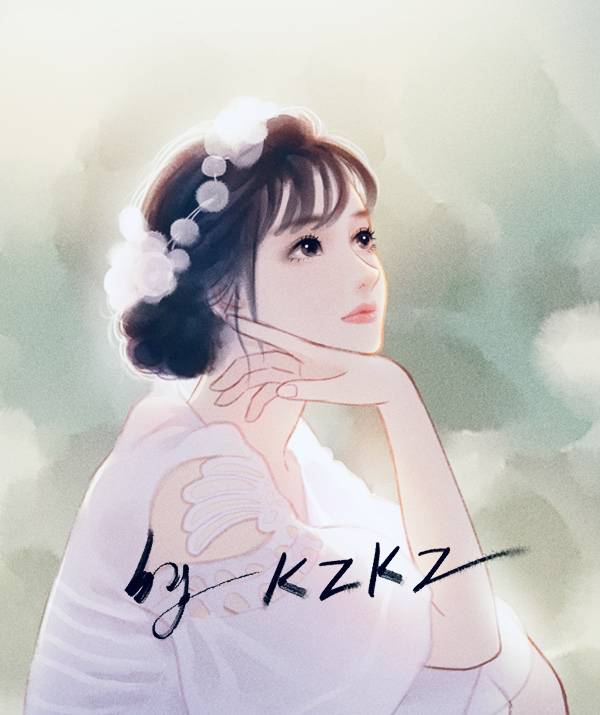 手绘原创手绘女头像作者kzkz