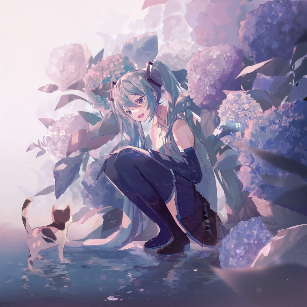 画师:豆の素初音未来这位太太的初音太美了!