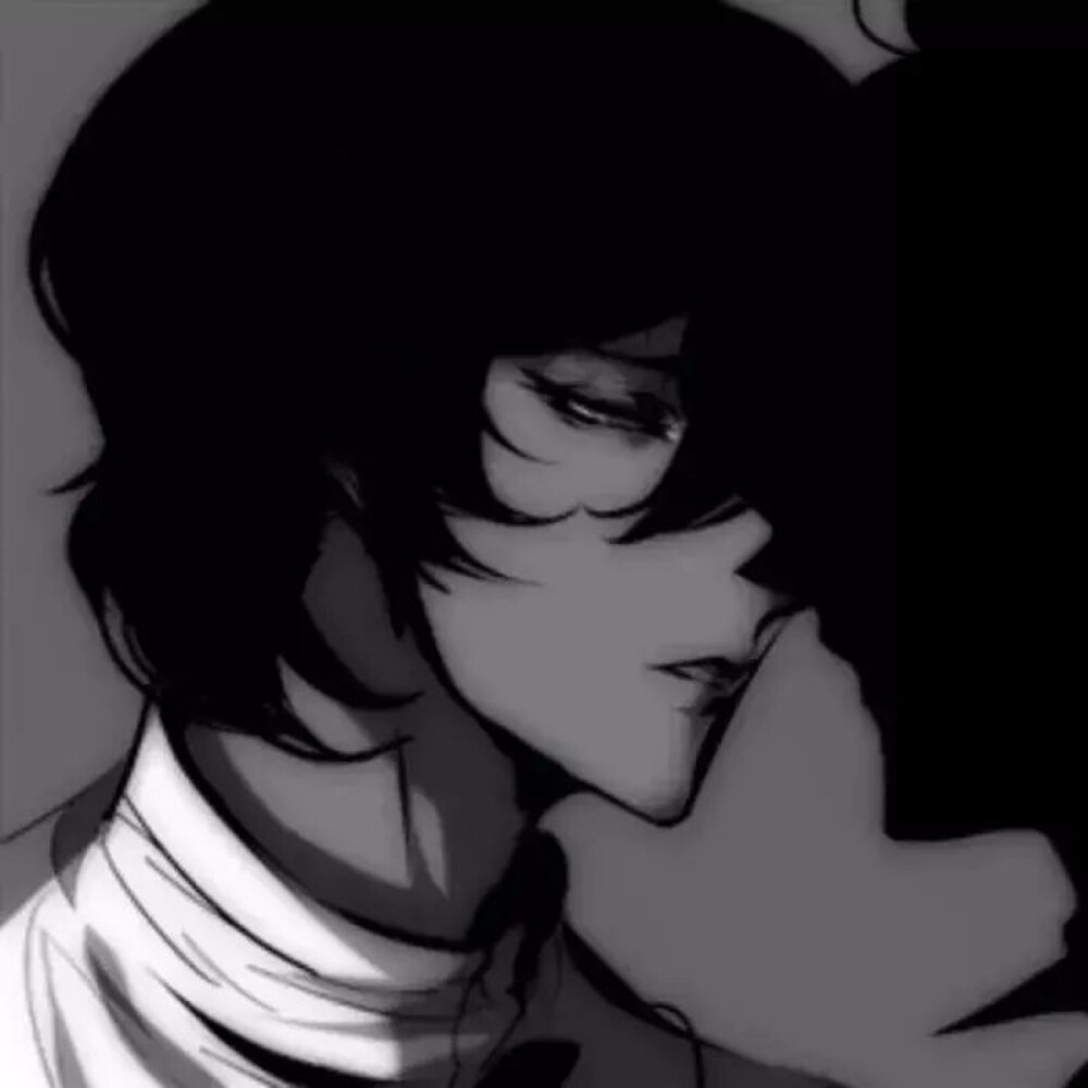 动漫男头黑白 - 堆糖,美图壁纸兴趣社区
