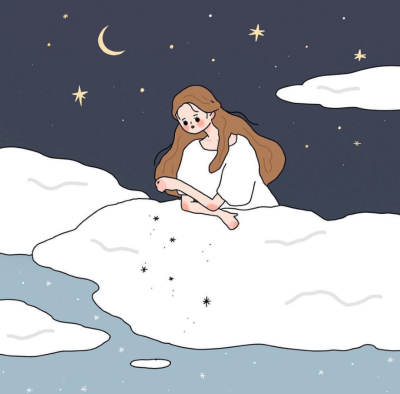 韩国插画师画笔下甜甜的女生 真的超爱这个画风 ins:mini_illust